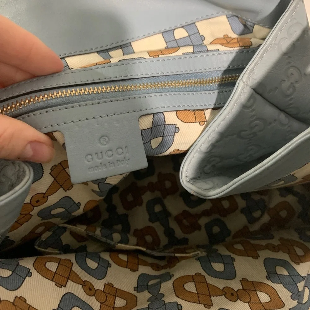 Gucci Limited edition Blue/Grey ladies bag - Picture 12 of 16